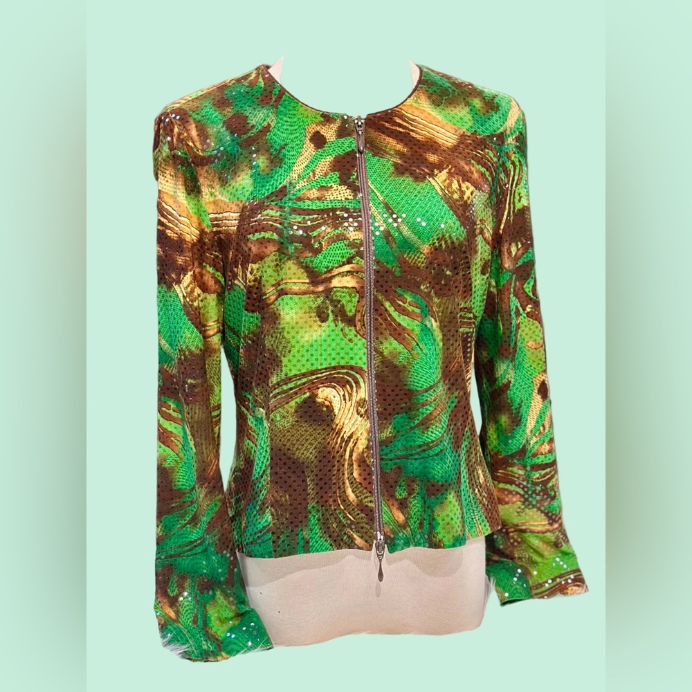 Joseph Ribkoff Elegant Brown Jacket for Women s:10